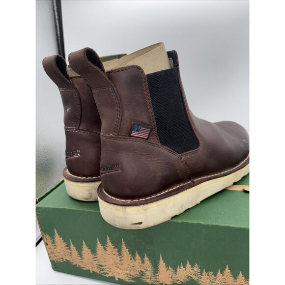 Danner Men's 6" Leather BullRun Chelsea Steel SafetyToe Work Boots Size 11EE USA - Picture 5 of 10